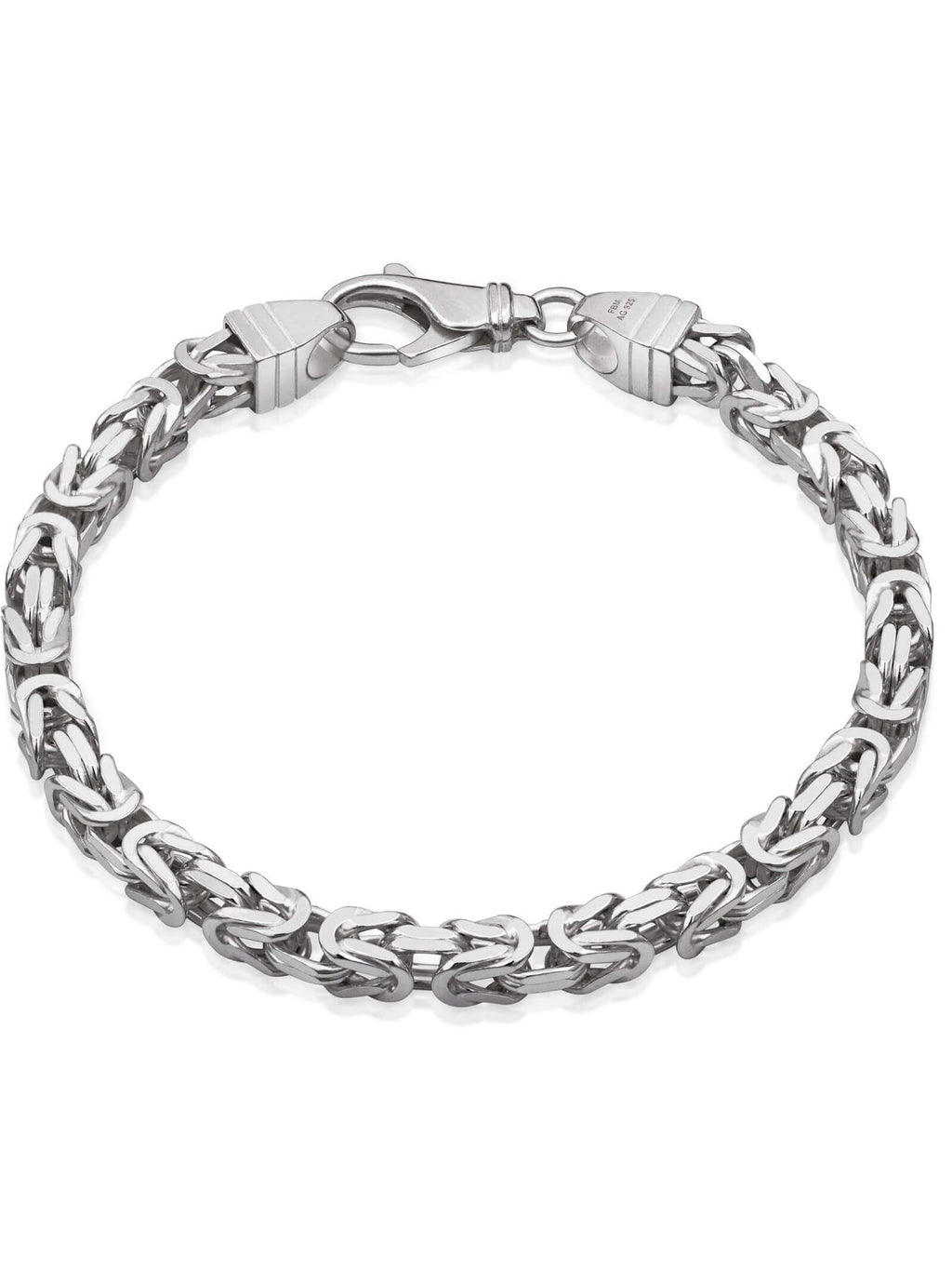 silver modern armband Königskette