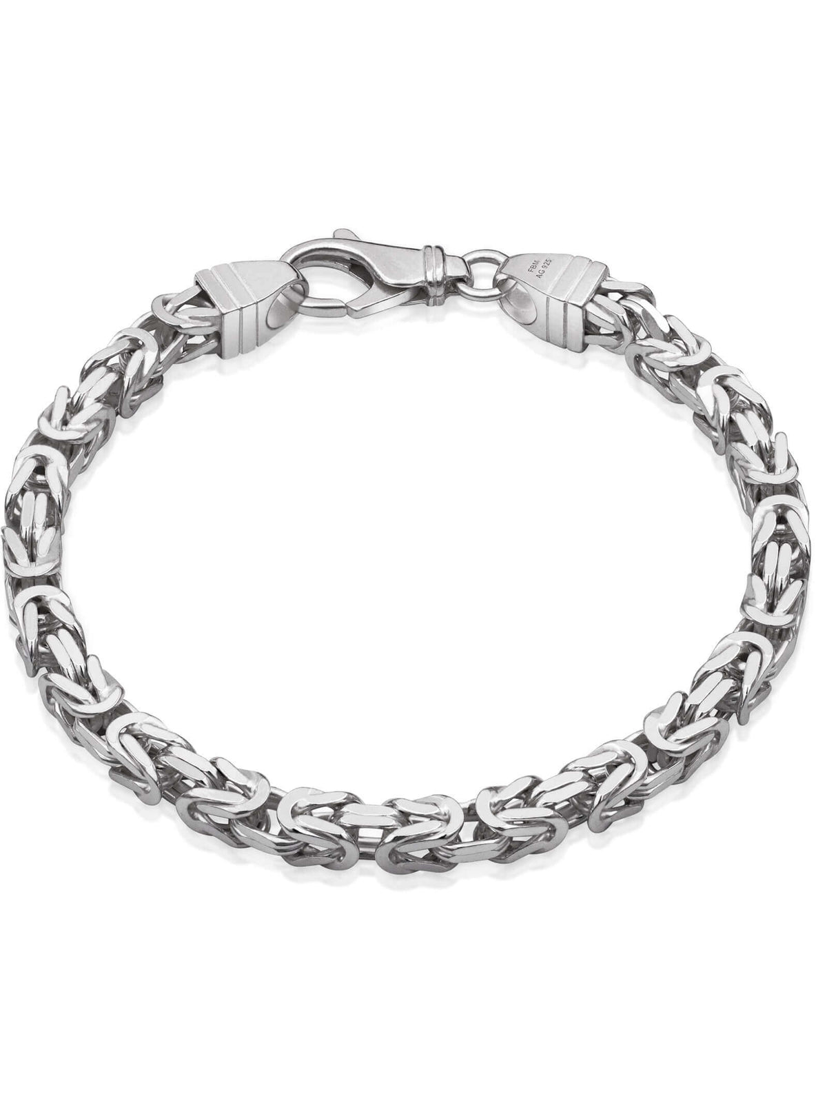 silver modern armband Königskette