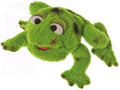 Living Puppets GmbH Living Puppets Handpuppe 25cm Frosch Rolf grün