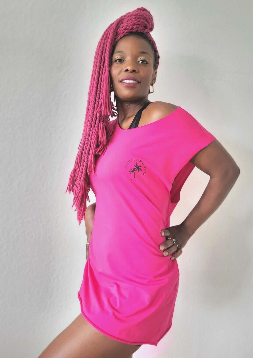 pink sleeveless t-shirt for girls