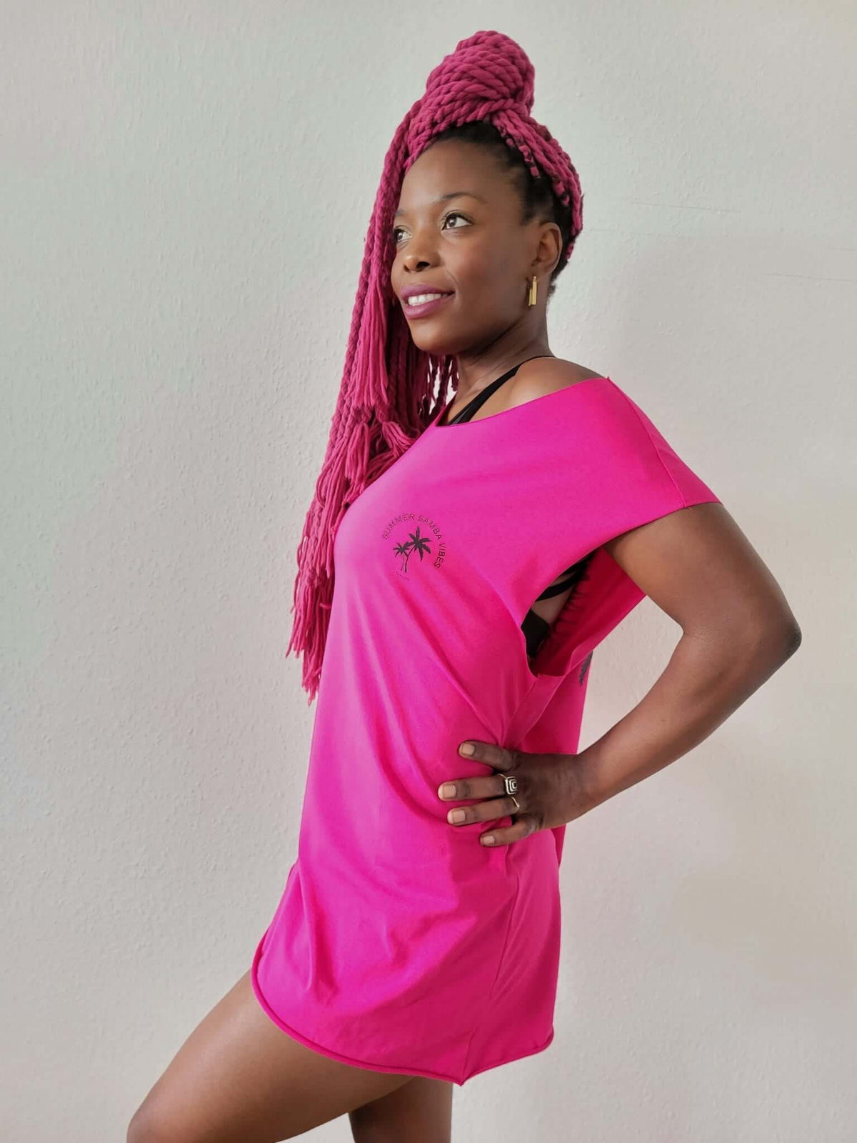 pink sleeveless t-shirt for girls