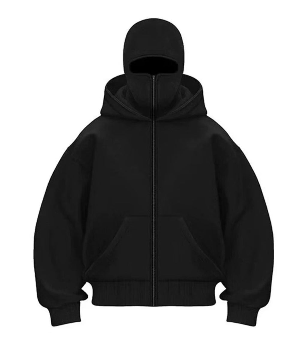 Herren Kapuzen-Baseballjacke mit Reißverschluss