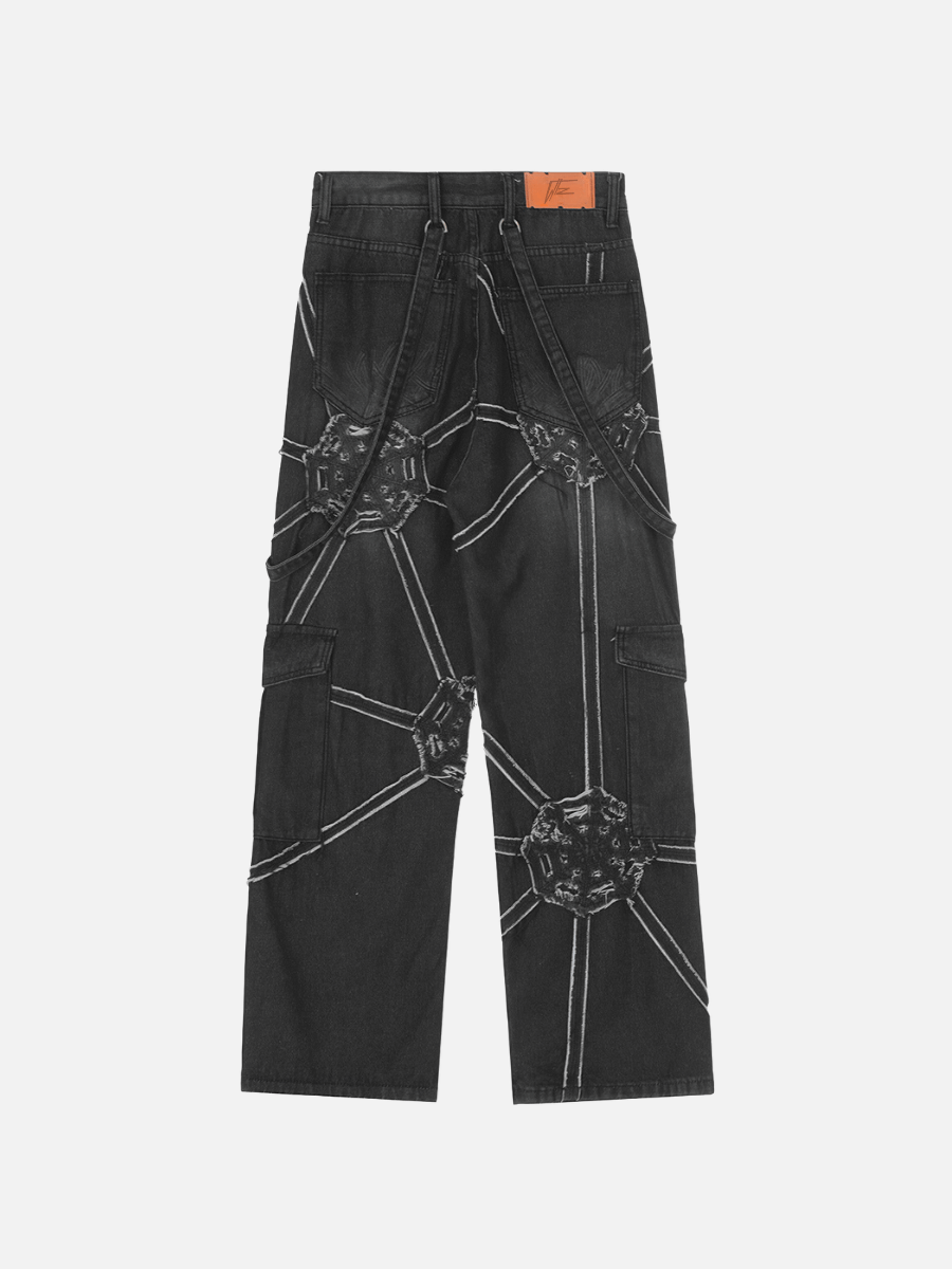 Spinnen-Jeanshose