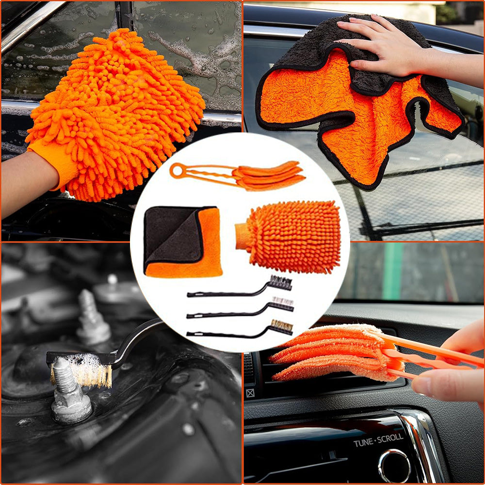 cleaning and caring for exterior and interior vehicle surfaces