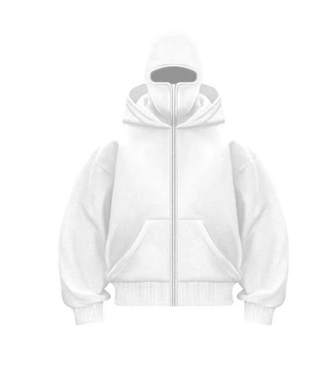 Herren Kapuzen-Baseballjacke mit Reißverschluss