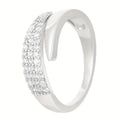 Eleganter, verstellbarer Glitzerring