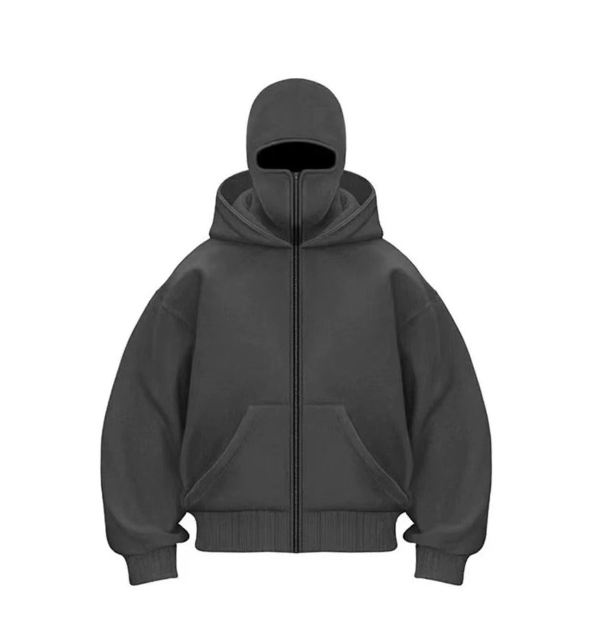 Herren Kapuzen-Baseballjacke mit Reißverschluss