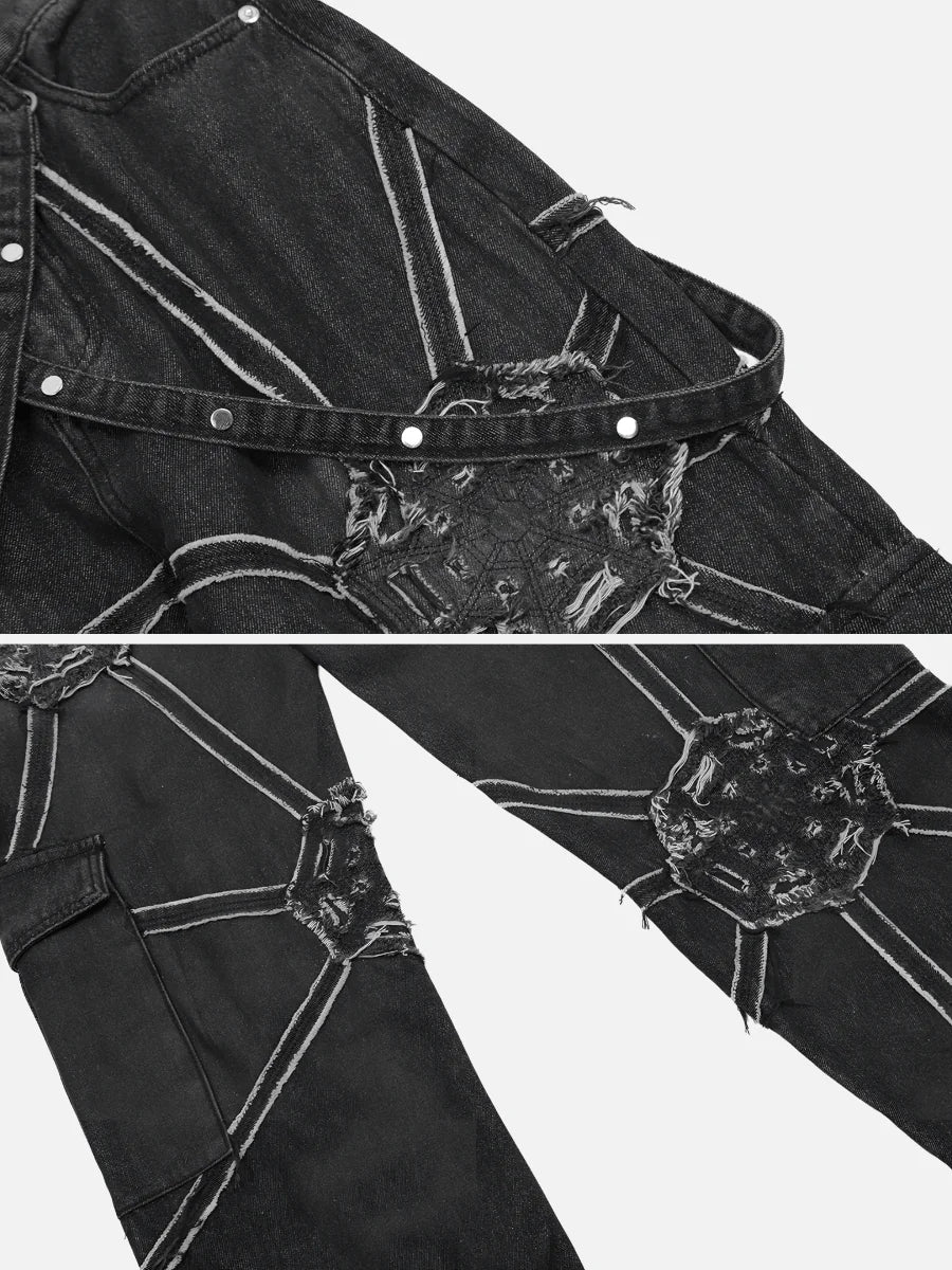 Spinnen-Jeanshose