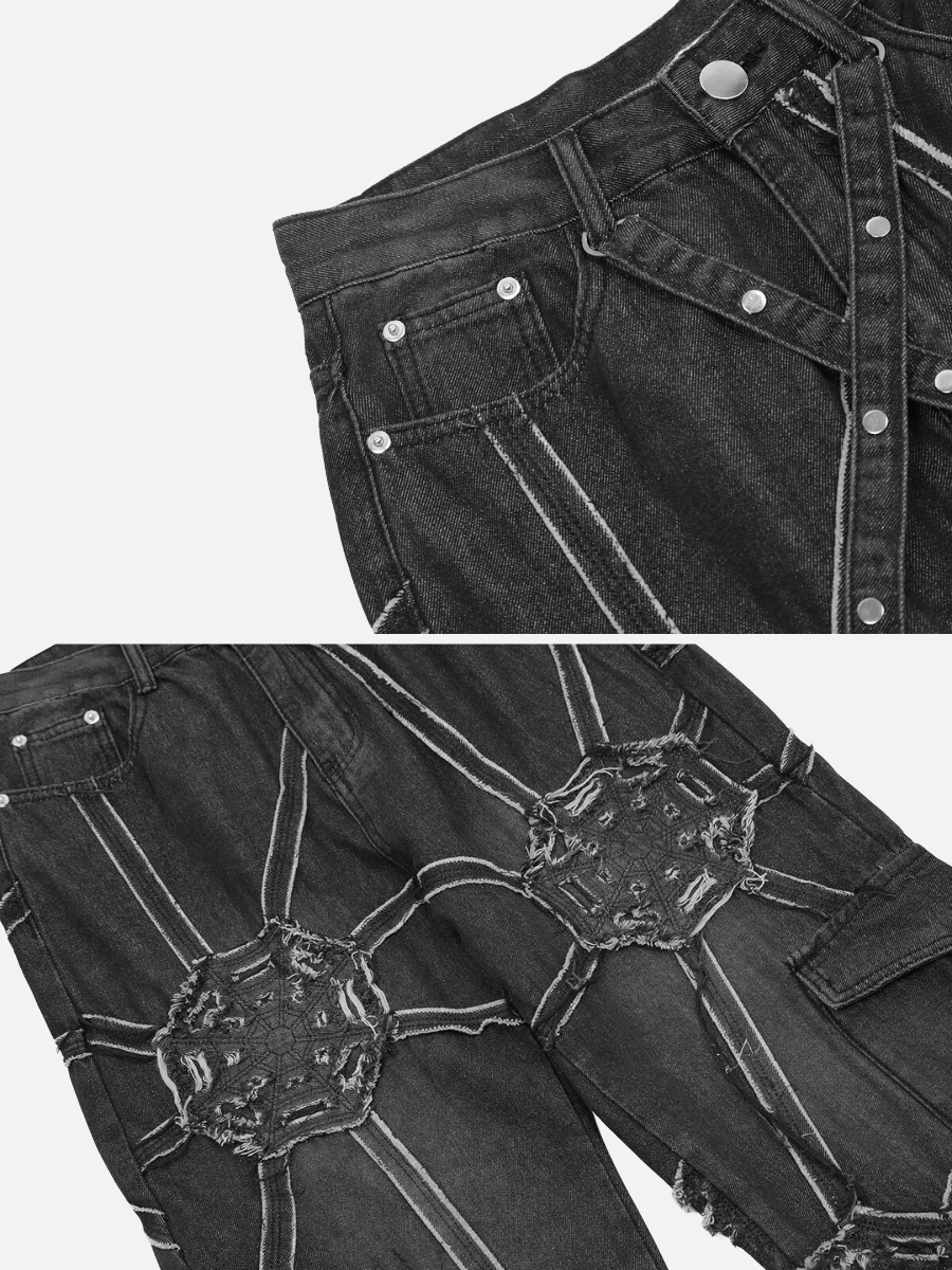 Spinnen-Jeanshose
