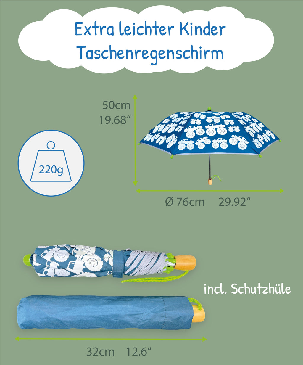 Zauberregenschirm Monster-Truck
