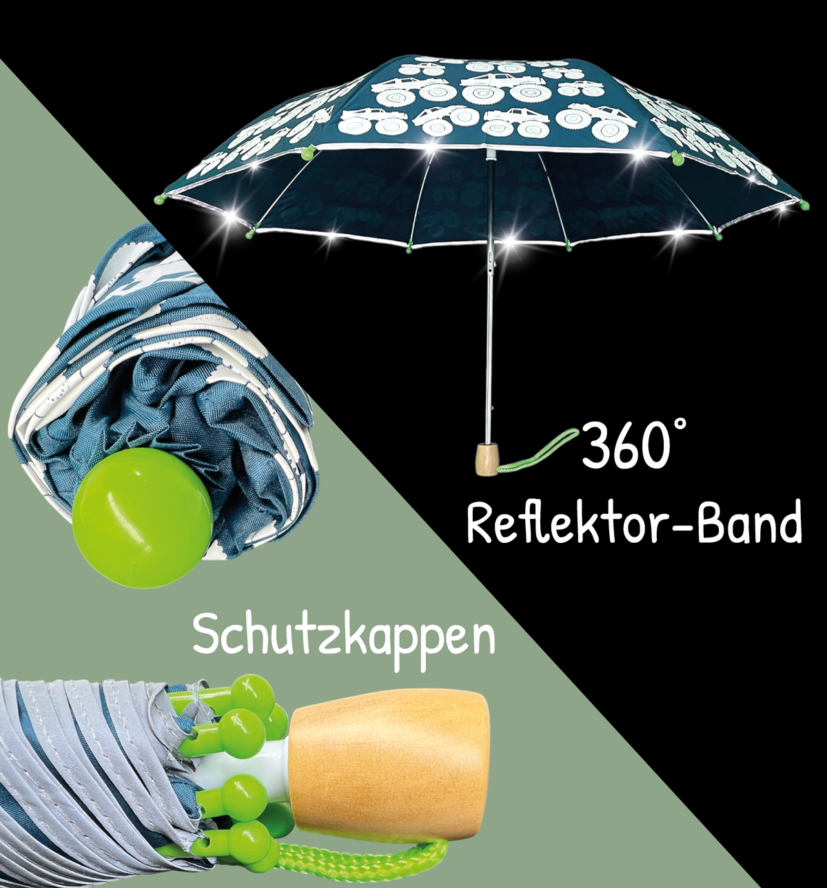 Zauberregenschirm Monster-Truck