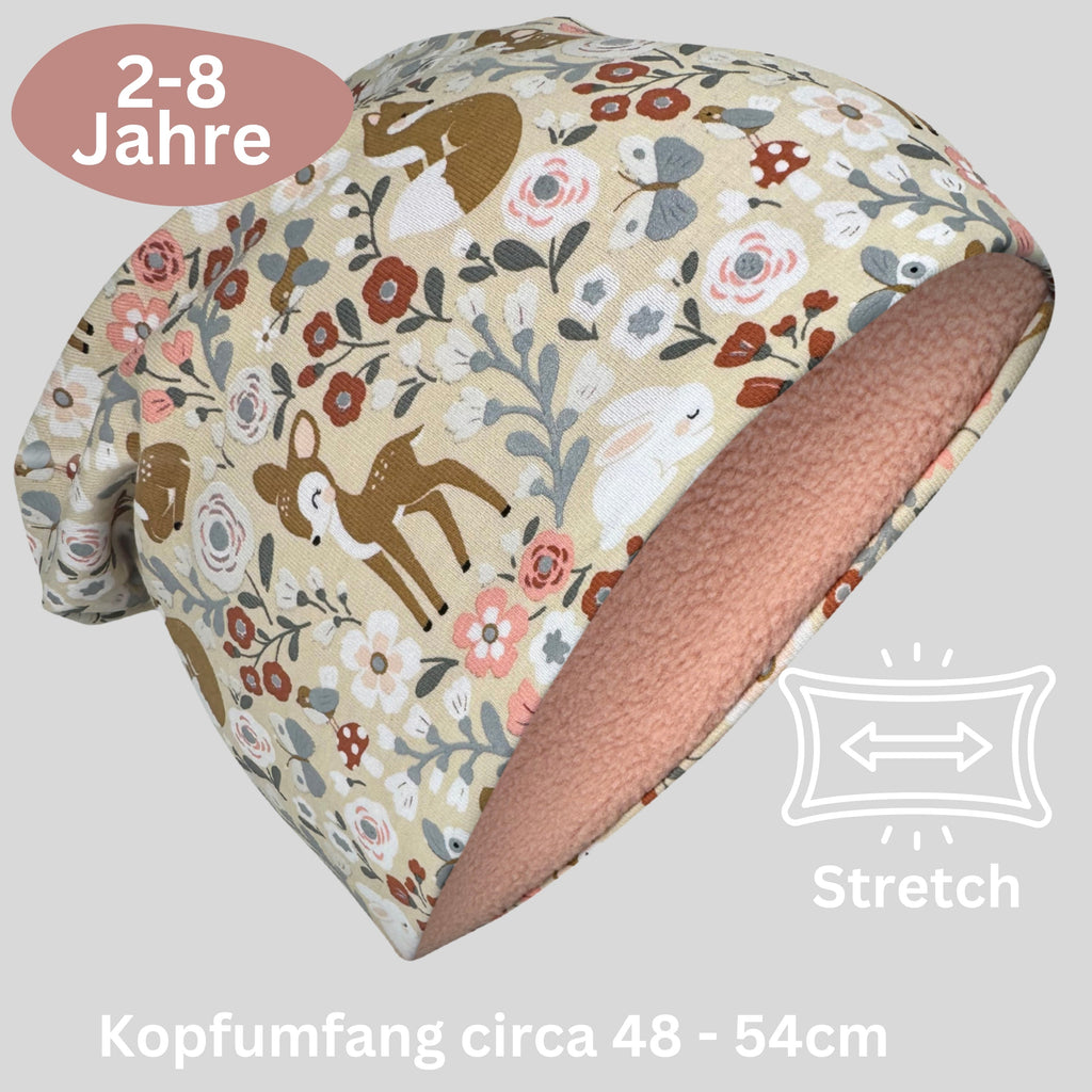 Kinder Reflektor Mütze & Loop Waldtiere