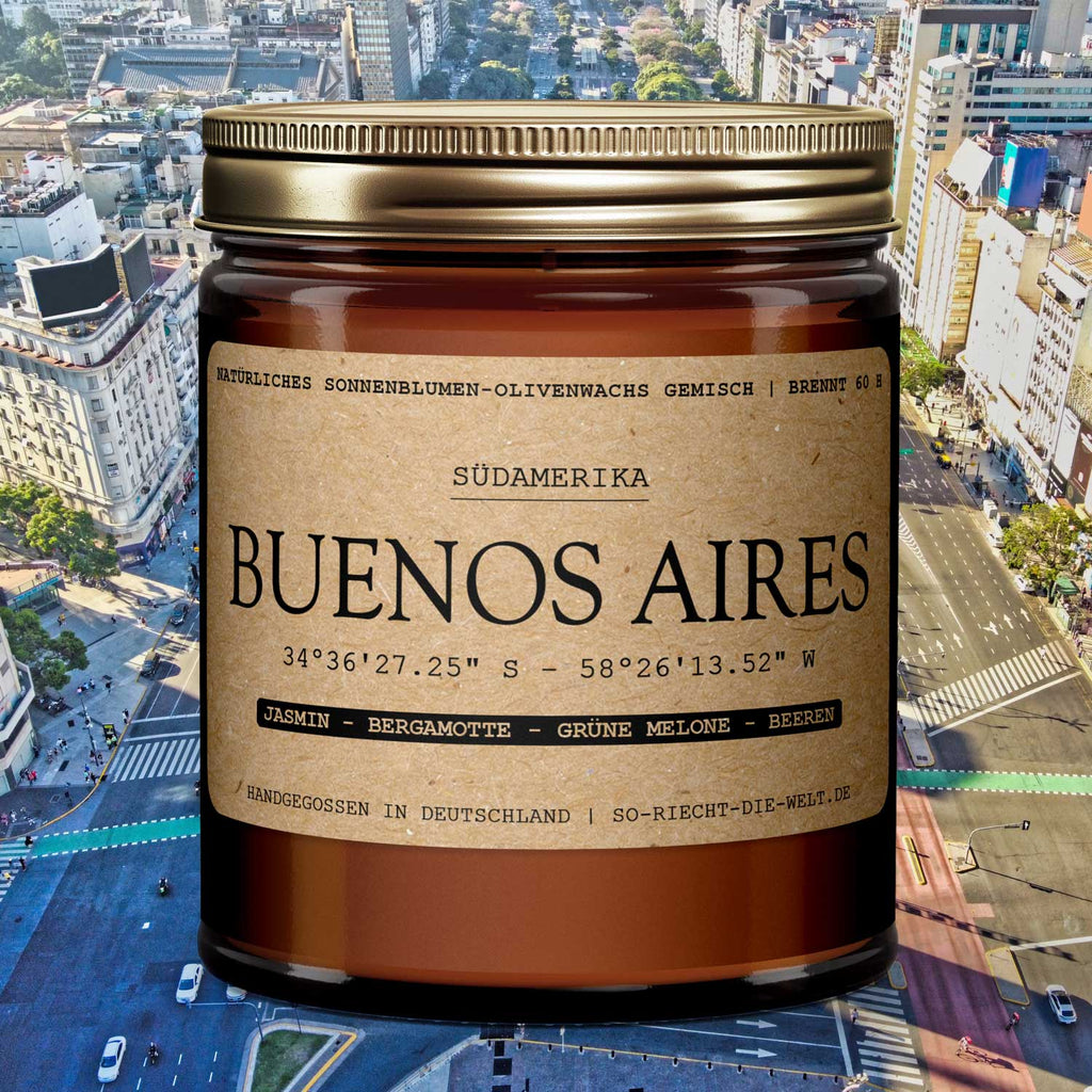 Buenos Aires Scented Candle - Jasmine | Bergamot | Green Melon | Berries
