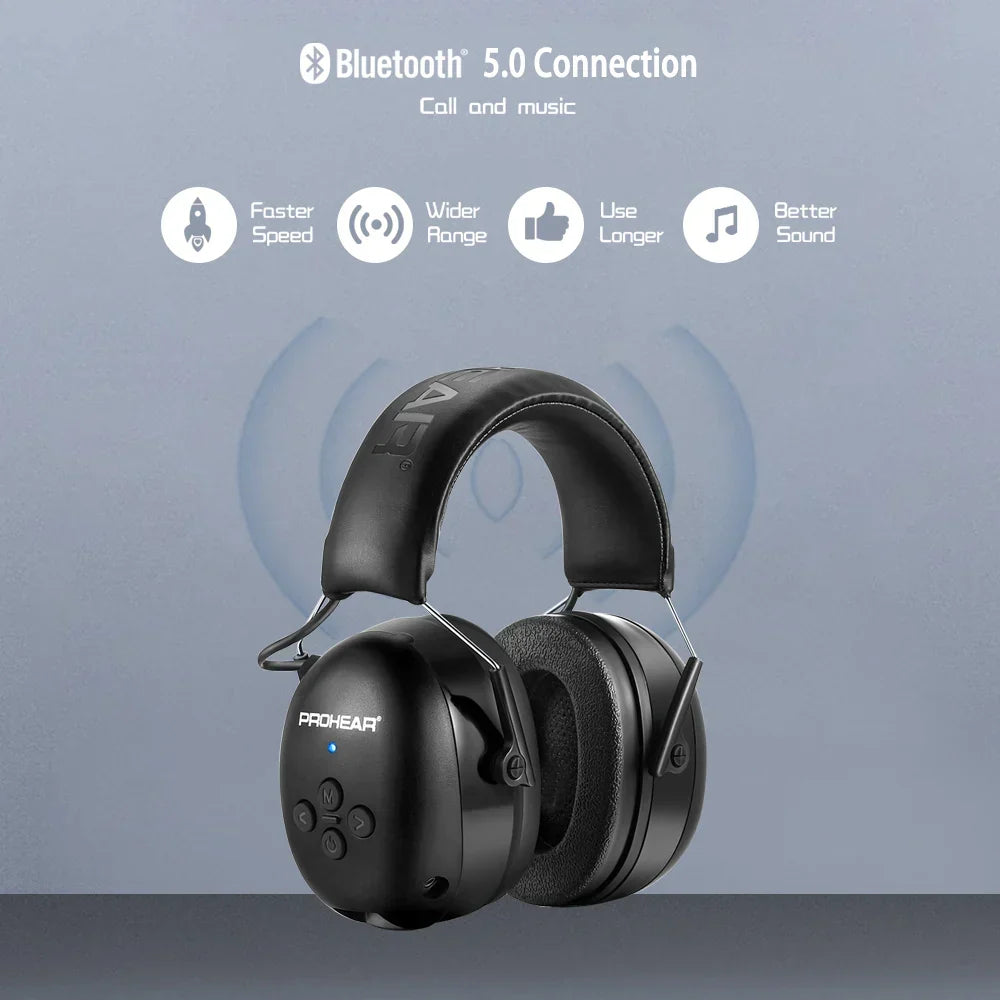 Bluetooth-Gehörschutz Schwarz