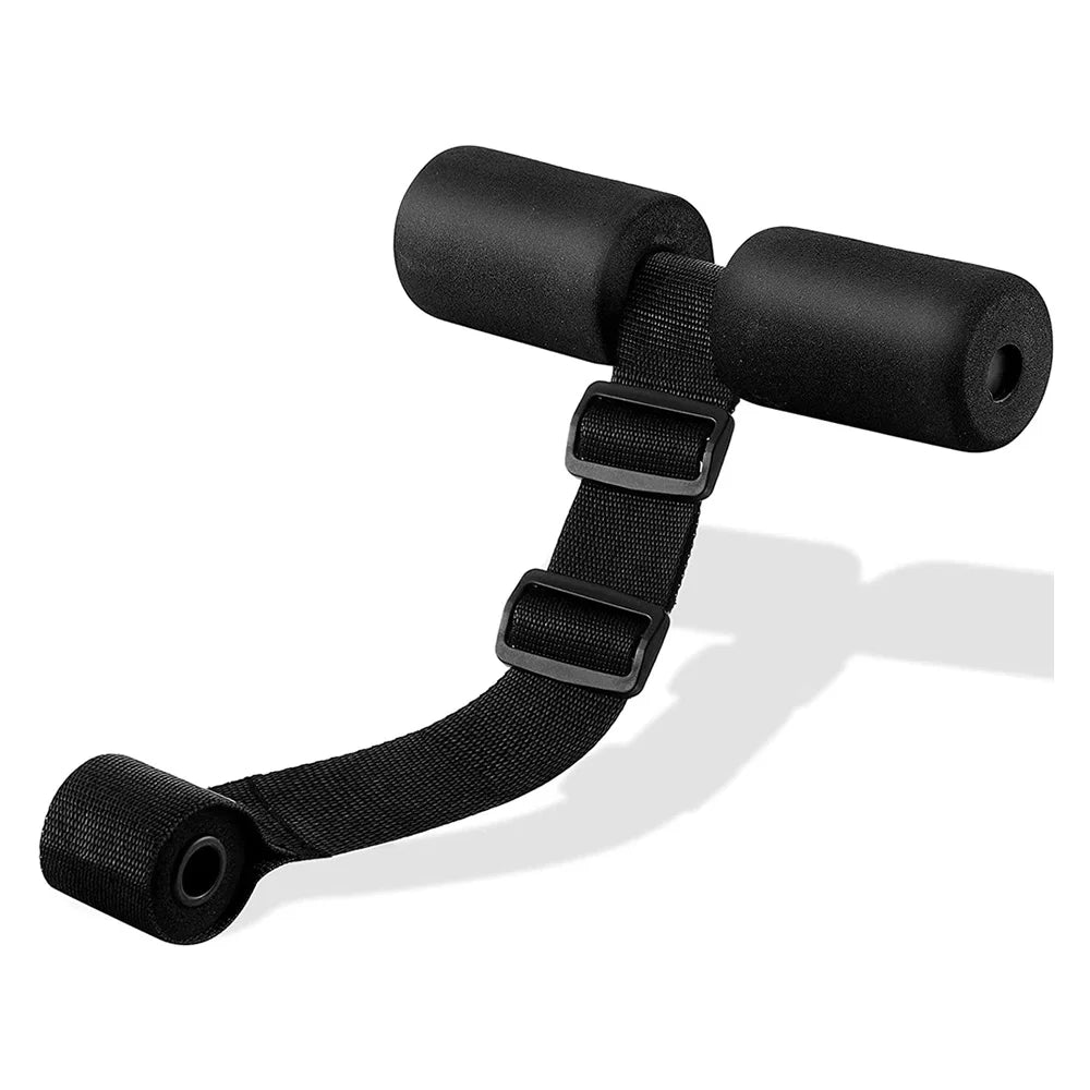 Hamstring Curl Strap for Nordic & Ab Workouts Black