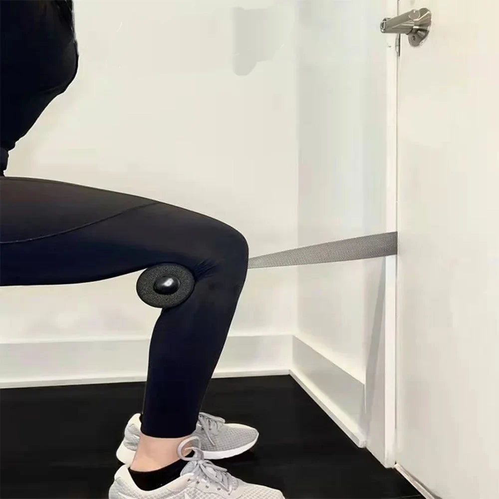 Hamstring Curl Strap for Nordic & Ab Workouts Black