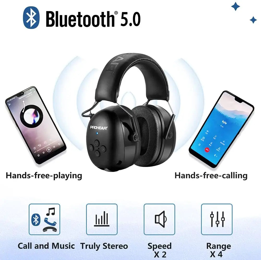 Bluetooth-Gehörschutz Schwarz