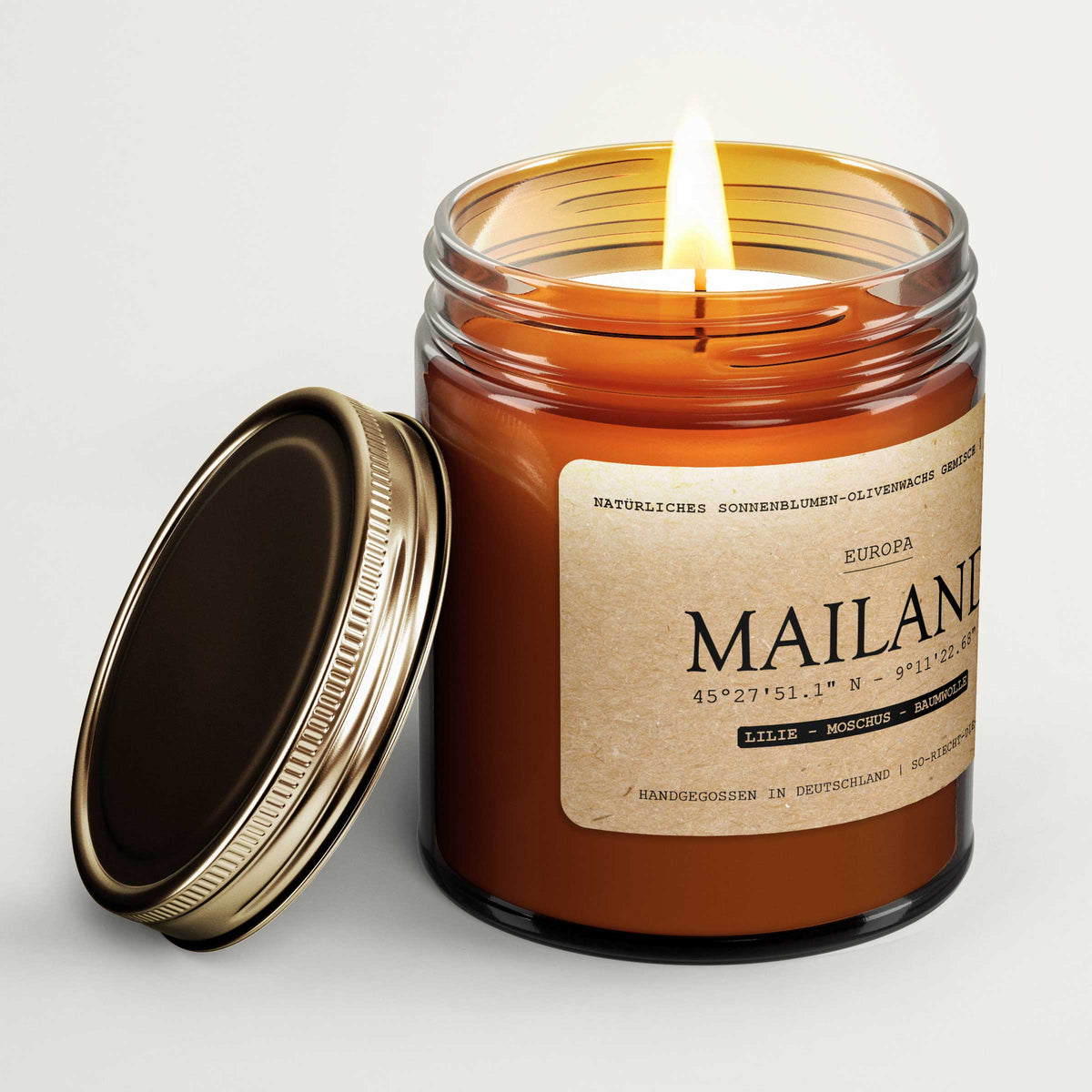 Mailand Duftkerze - Lilie | Moschus | Baumwolle