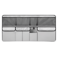9-Pocket Car Seat Back Organizer Wear-Resistant Oxford Cloth Gray