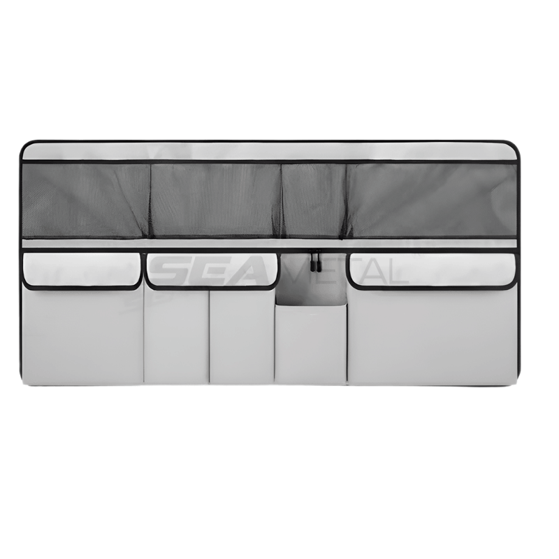 9-Pocket Car Seat Back Organizer Wear-Resistant Oxford Cloth Gray