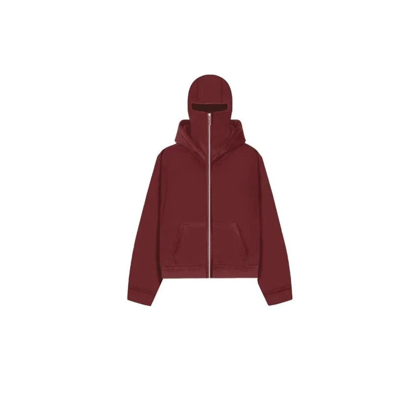 Herren Kapuzen-Baseballjacke mit Reißverschluss