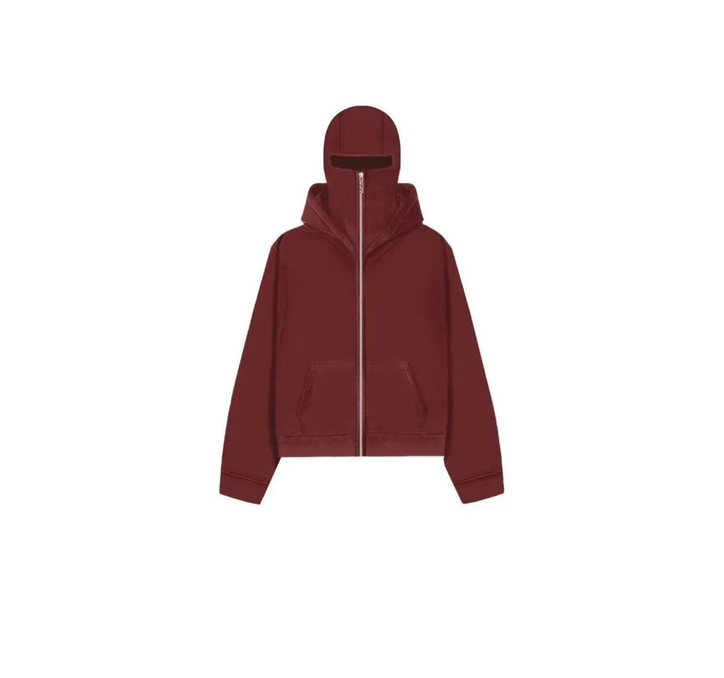 Herren Kapuzen-Baseballjacke mit Reißverschluss