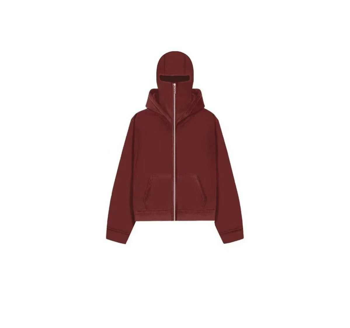 Herren Kapuzen-Baseballjacke mit Reißverschluss