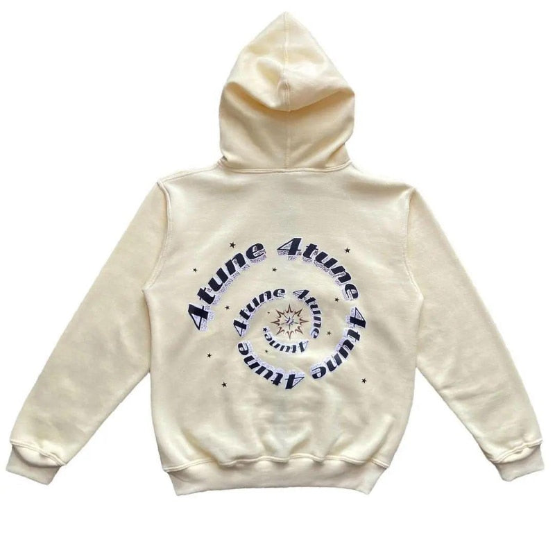 Kapuzenpullover mit Sternenprint und Reißverschluss