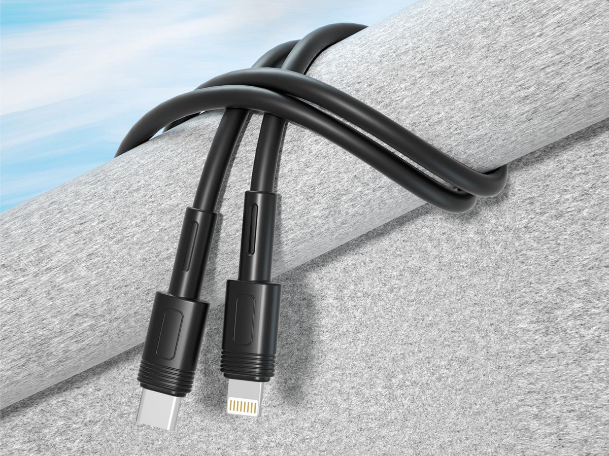 Techancy Cabo Pd De Carregamento Rápido Preto 1,5 M TB1772, Usb C Para Porta Lightning Carregamento Rápido De 30 W