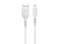 Techancy Fast Charge USB-Lightning Datenkabel TB1774, 1m, 5A Super Fast Charge, Datenübertragung, Weiß