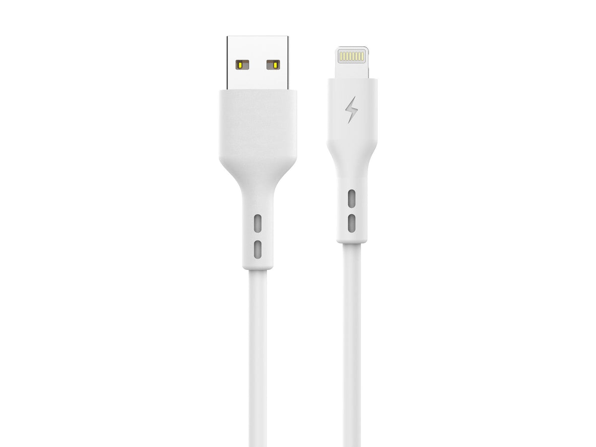 Techancy Fast Charge USB-Lightning Datenkabel TB1774, 1m, 5A Super Fast Charge, Datenübertragung, Weiß