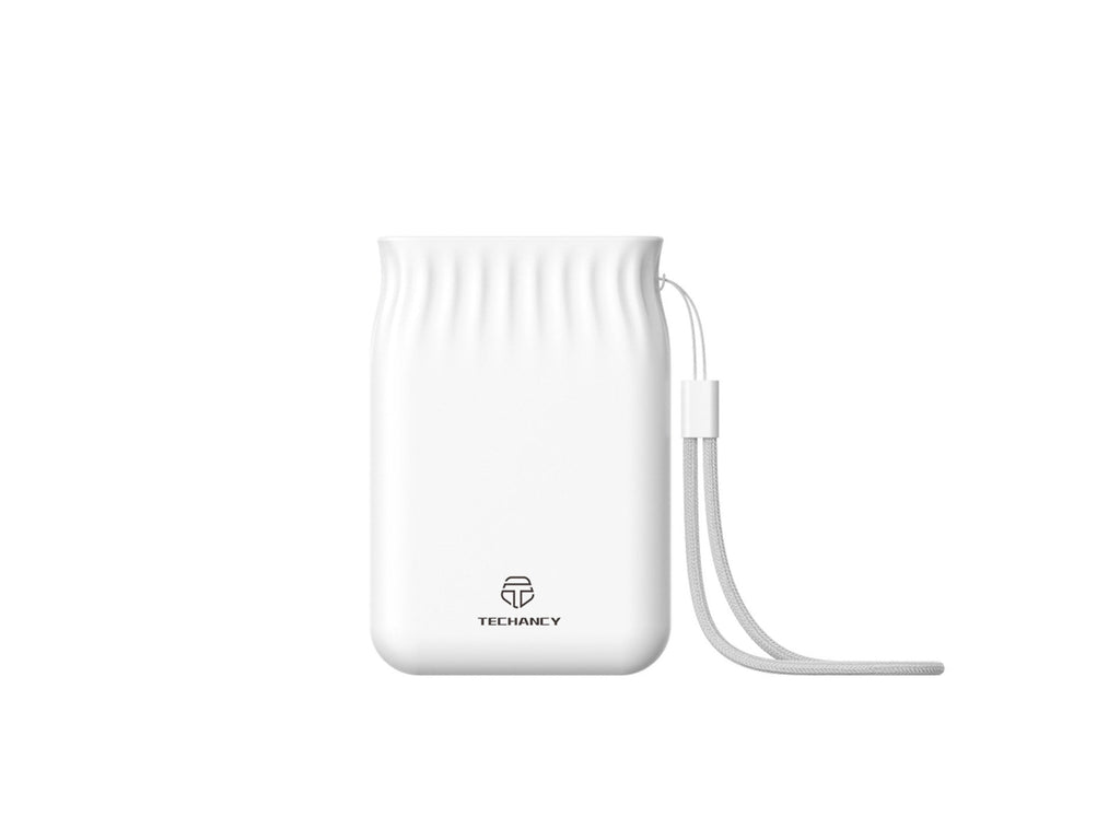 Techancy 6500mah Powerbank Weiß TF2772, Handy/Tablet Laden Kompatibel Mit 2A, Tragbare Stromversorgung