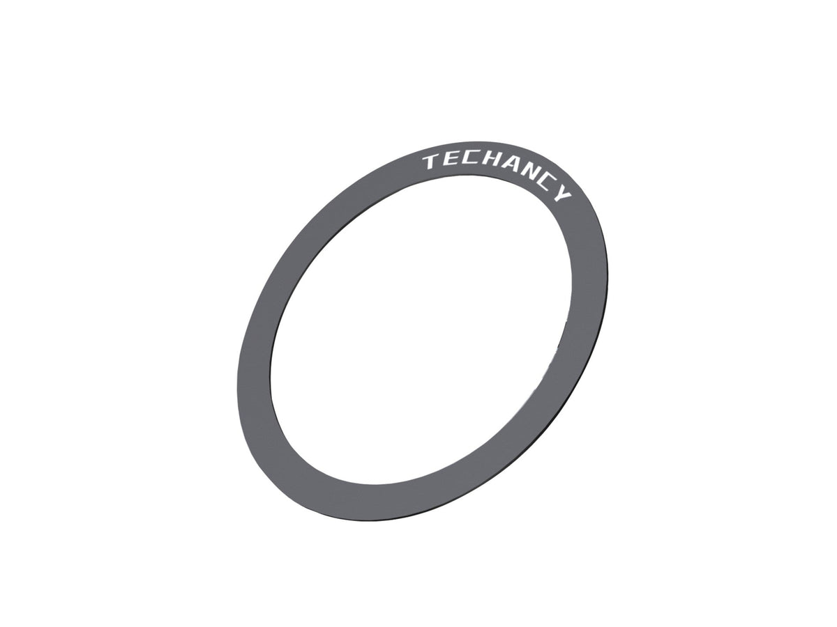 Techancy Anel telefónico magnético TI2334, conjunto de 2 preto, compatível com o carregador/ suporte MagSafe, super magnético.