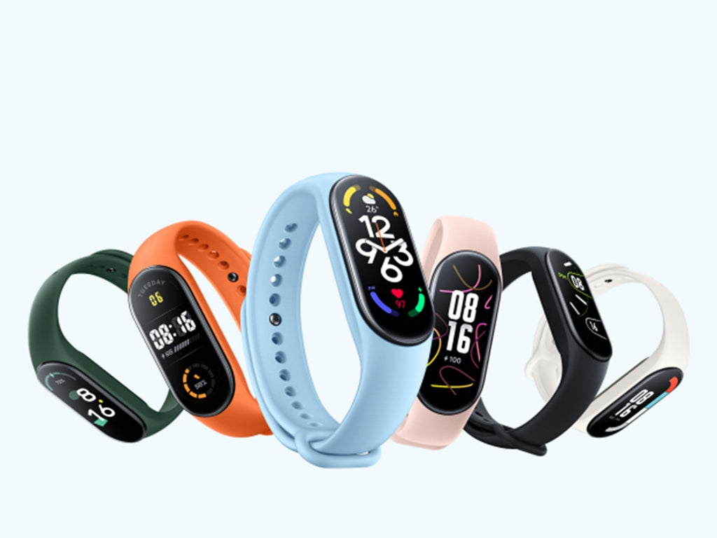 Techancy Silikonarmband Grau KC2107, Kompatibel mit Mi7 Smart Band, Silikonmaterial, weich und bequem.