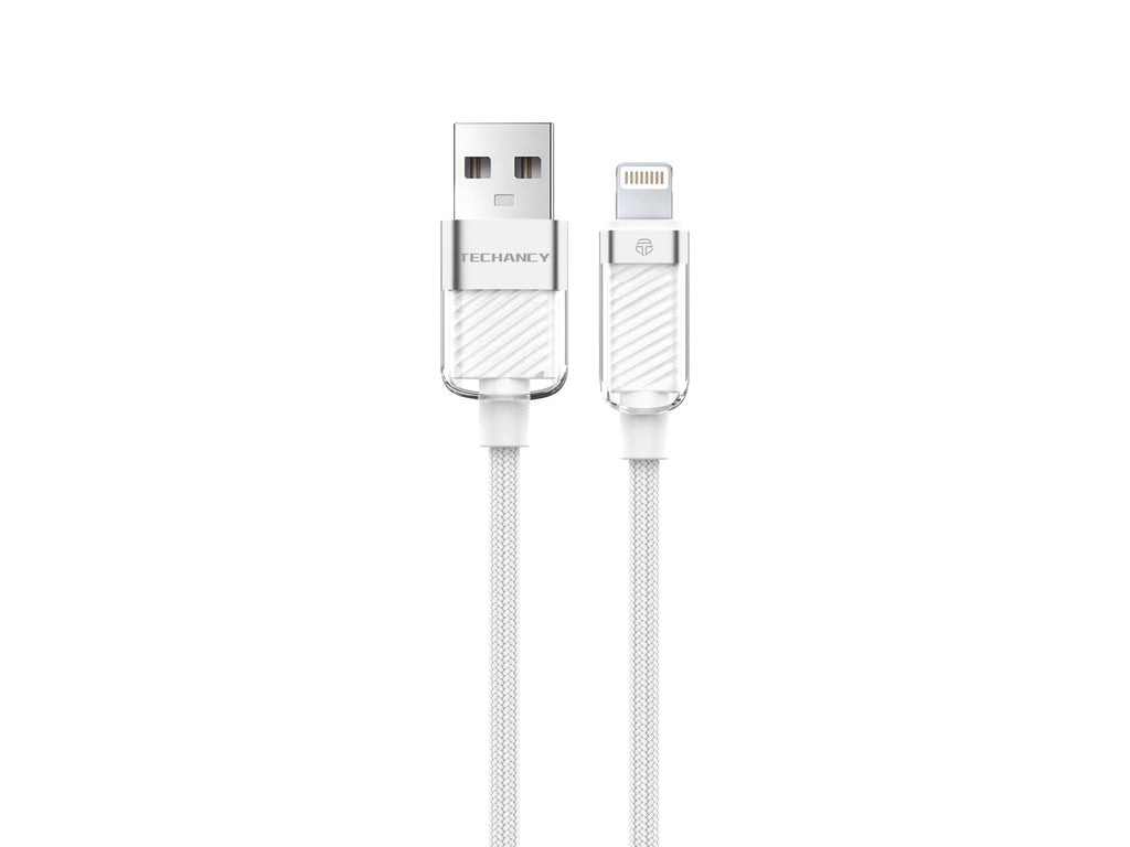 Techancy Datenkabel IP 11-14/USB 1m/3A Weiß TB1780, Kompatibel mit iPhone/iPad, Schnellladefunktion und Datenübertragung