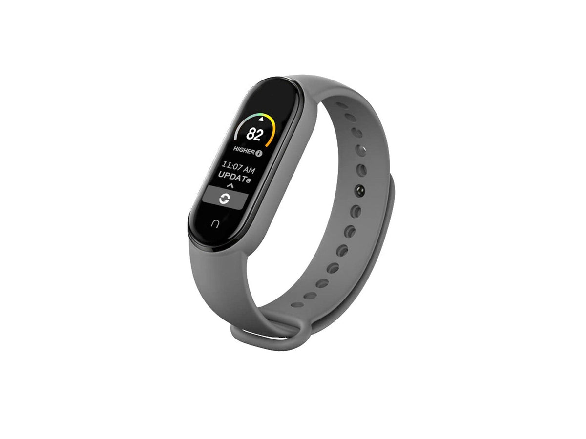 Techancy Pulseira De Silicone Cinzenta KC2107, Compatível Com A Mi7 Smart Band, Material De Silicone, Macio E Confortável.