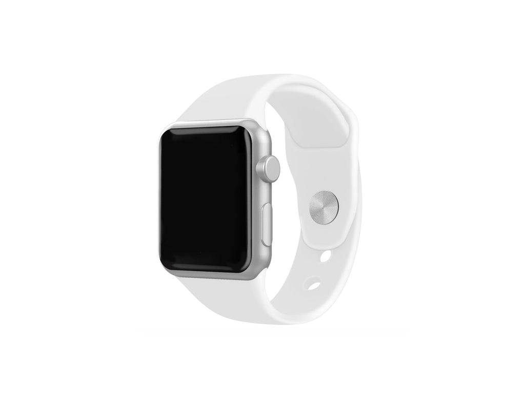 Techancy Silikonarmband Grau KC2106, Kompatibel mit Apple Watch 42/44/45/49mm, Silikonmaterial, Weich und bequem.