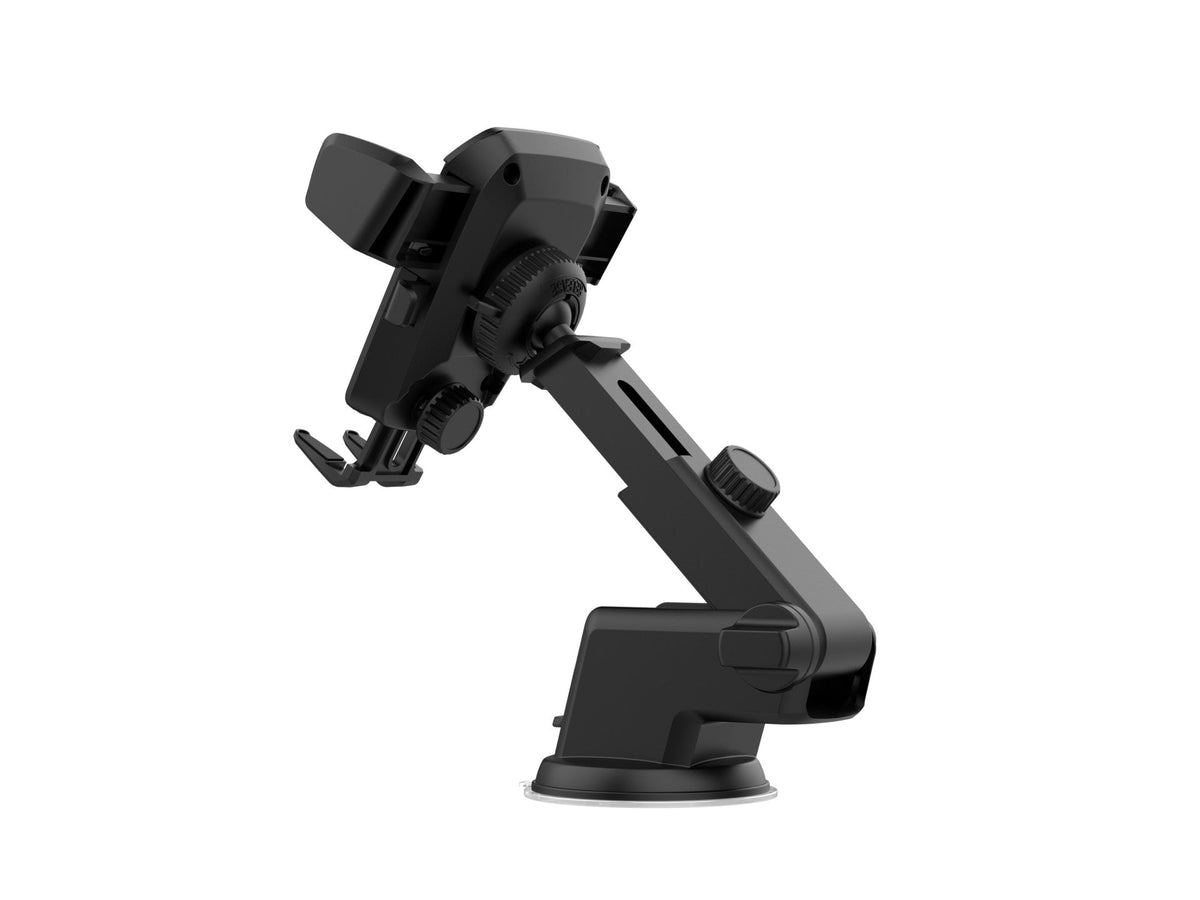 Techancy Suporte Para Telemóvel Com Ventosa Para Automóvel Preto/Prata Ti2188, Bloqueio Com Um Toque, 4-7,2 Polegadas