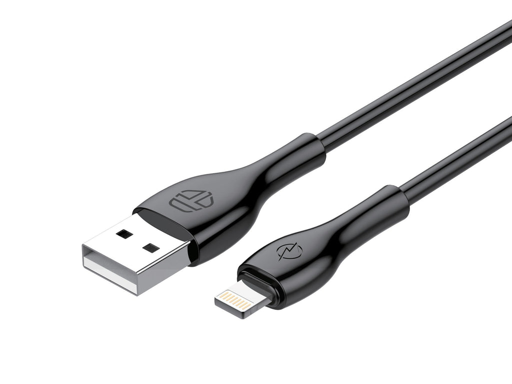 Techancy Datenkabel Schnell 3a TB1673, USB-IP8/X/11-14 Stecker, 1 Meter Länge für Datenübertragung, Schwarz