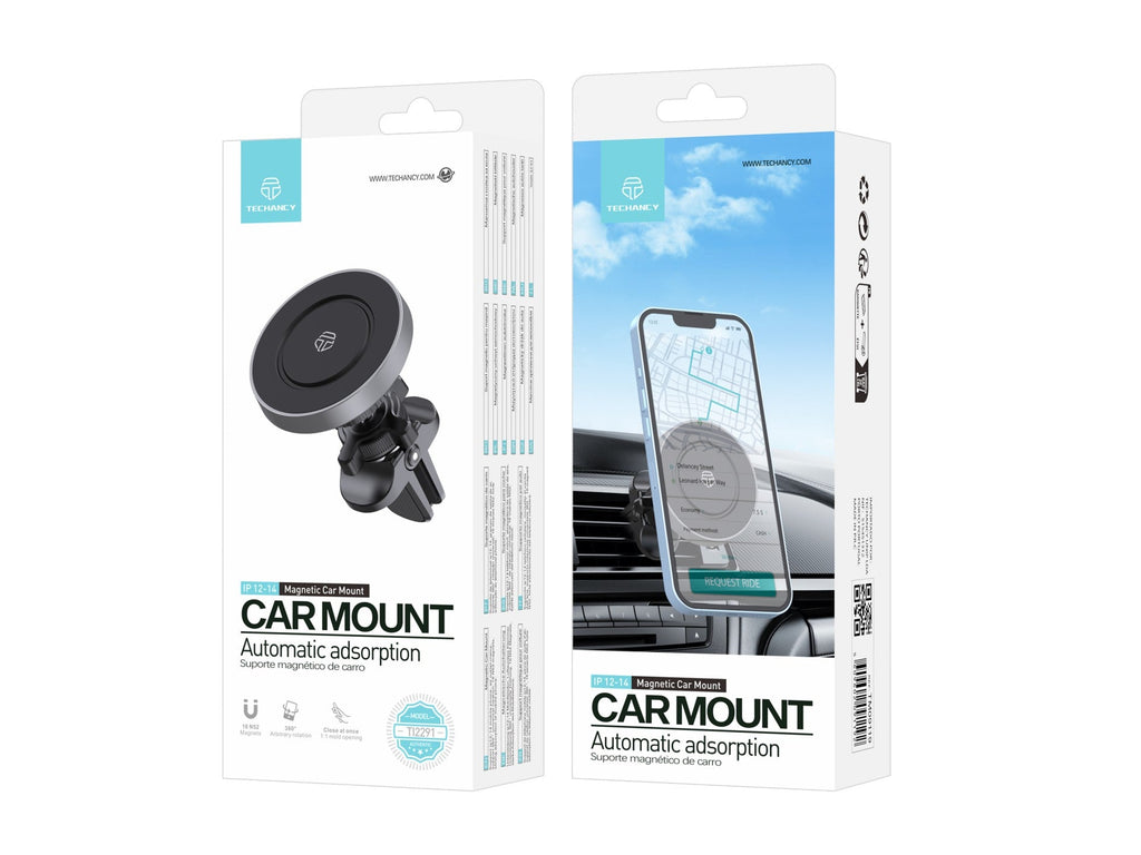 Techancy Magnetische Handyhalterung für Autos Ti2291, kompatibel mit Ip12-16, starke magnetische Absorption.