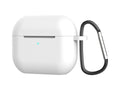 Capa protetora de silicone para auriculares Techancy, KC2118, compatível com AirPods Pro 2.ª geração, Branco