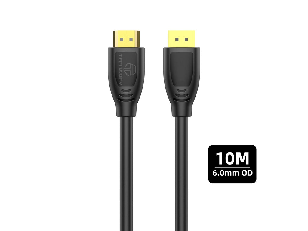Techancy Cabo HDMI Hochgeschwindigkeits TL7265, 10m, HD 1080p Bildschirm für Fernseher, Computer, Projektoren und Konsolen