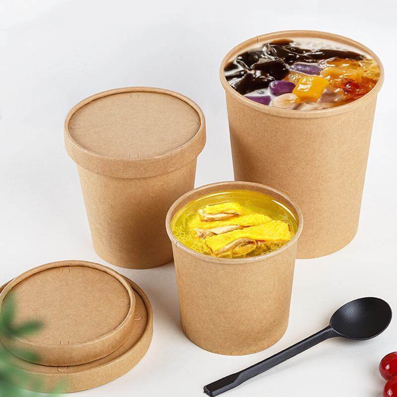 250x Biodegradable Kraft Paper Soup