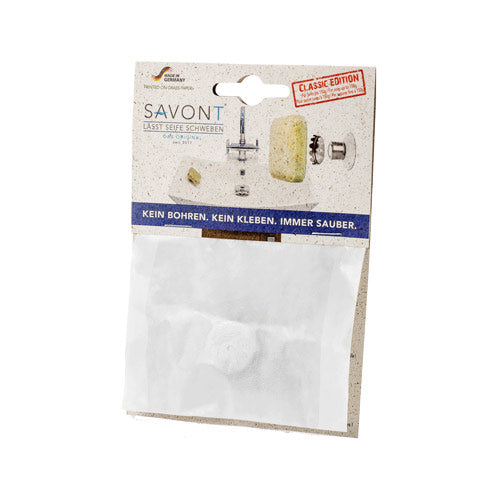 SAVONT Original Magnethalter für Seifen | Immer trocken & sauber | Seifenhalter für Dusche oder Waschbecken