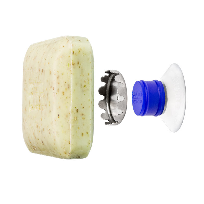 SAVONT Original Magnethalter für Seifen | Immer trocken & sauber | Seifenhalter für Dusche oder Waschbecken